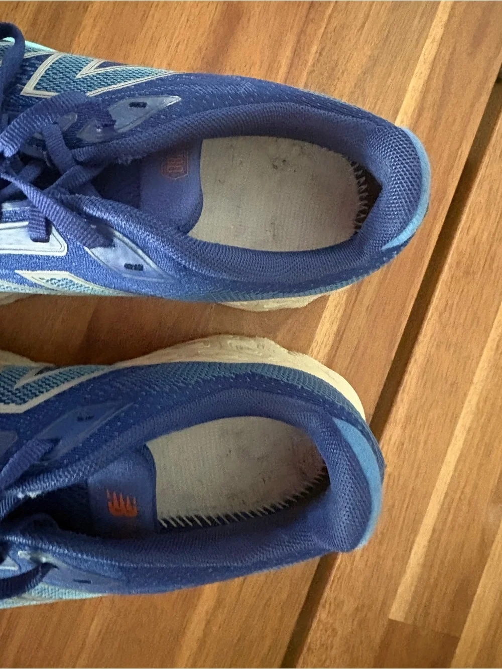 New Balance Navy and White Running Sneakers